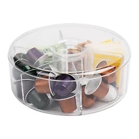 Mind Reader 6-Compartment Clear Acrylic Tea Bag Storage & Organizer