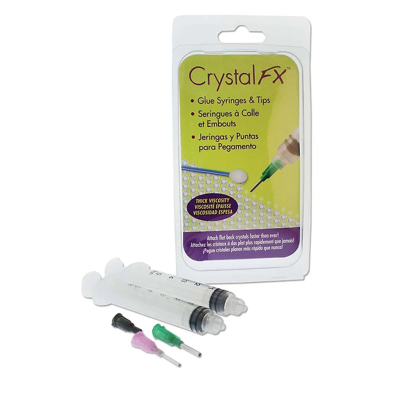 The Beadsmith® Crystal FX™ Thick Viscosity Glue Syringes & Tips