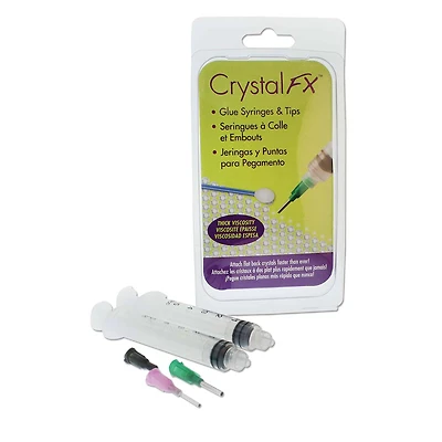 The Beadsmith® Crystal FX™ Thick Viscosity Glue Syringes & Tips