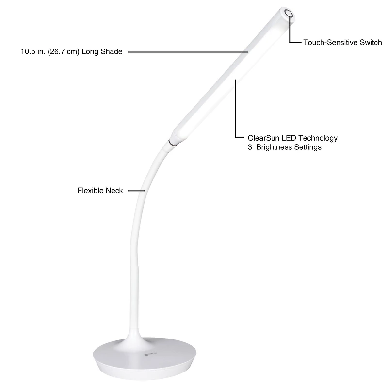 OttLite® Extended Reach LED Desk Lamp