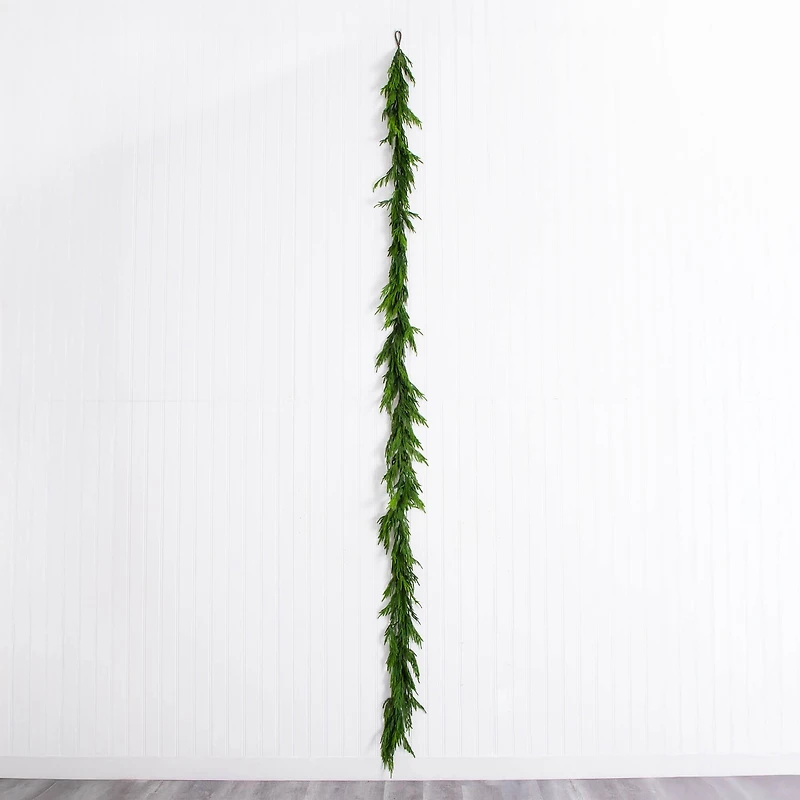 15ft. Artificial Real Touch Norfolk Island Pine Garland with Natural Look