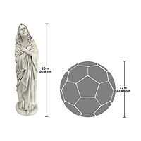 Design Toscano 20" Blessed Mother of the Heavens Immaculate Conception Mary Statue