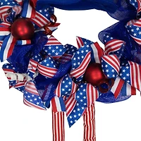 24" Patriotic Hat Wreath with Dangling Legs