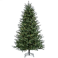 7.5ft. Pre-Lit Wenatchee Fir Artificial Christmas Tree, Warm White LED Lights