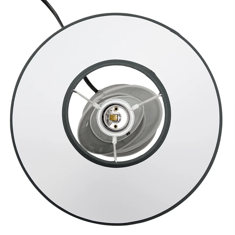 Creekwood Home Priva 14.7" Gray Stacking Stones Table Lamp