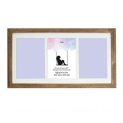 Simply Essentials™ 3 Opening 5" x 7" Natural Collage Frame by Studio Décor®