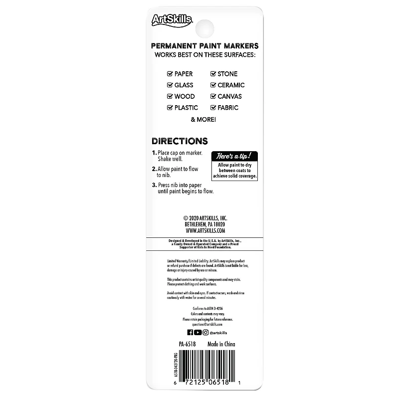 ArtSkills® Silver & Gold Oil Based Paint Markers