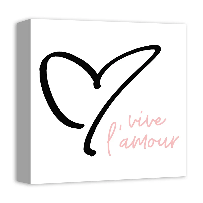 Vive L'Amour Canvas Wall Art