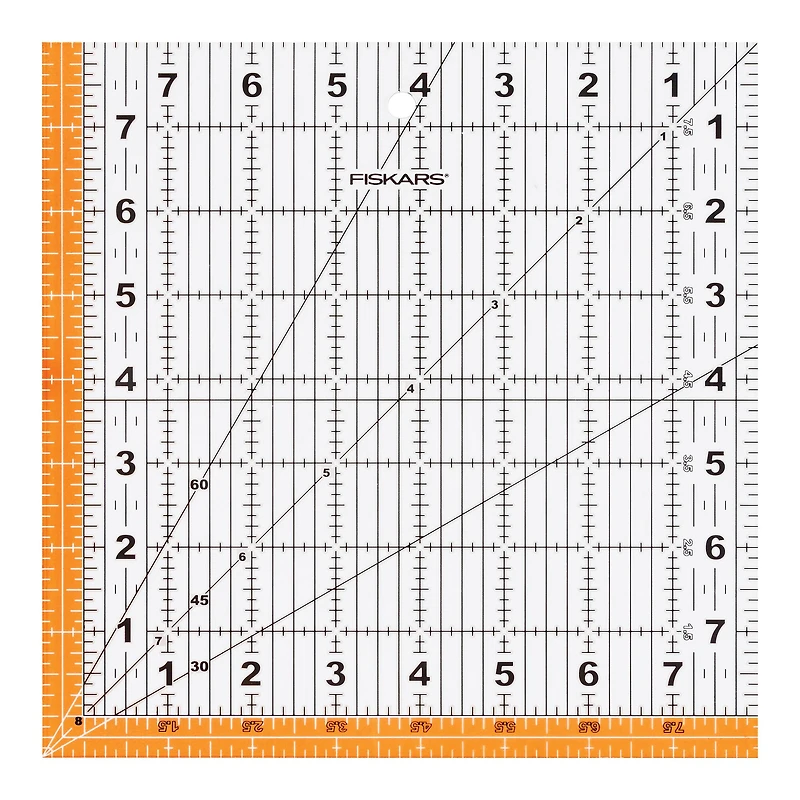 Fiskars® Square Acrylic Ruler, 8.5" x 8.5"