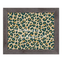 Goodness in Kindness Out Leopard Print in Gray Frame