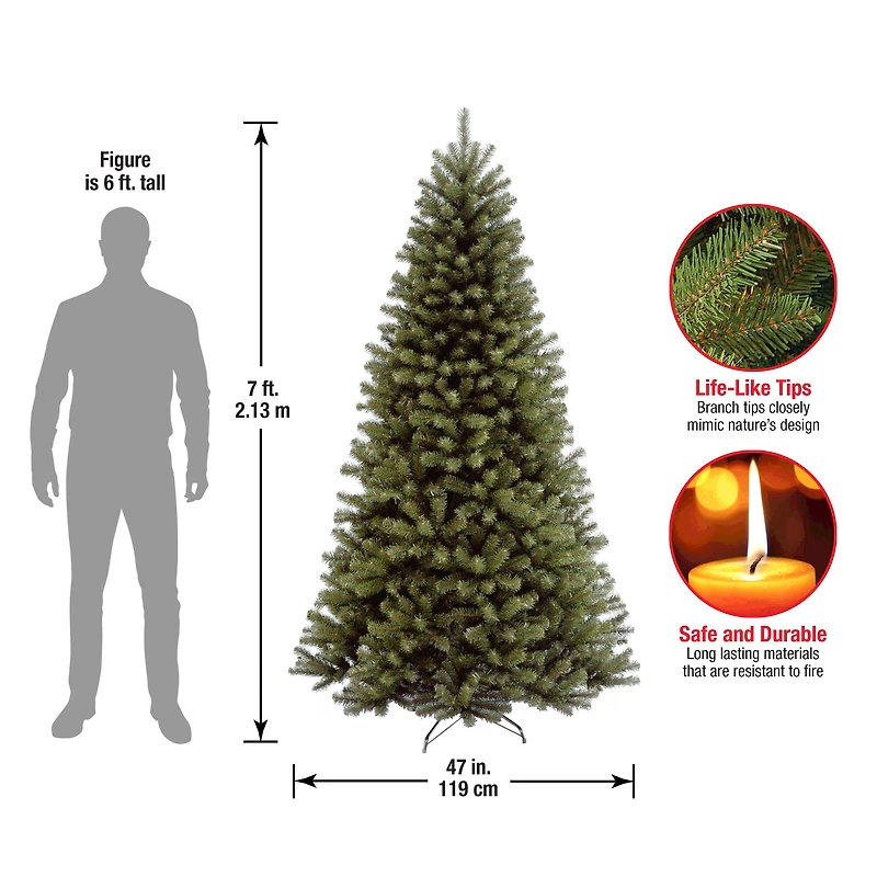 ft. Unlit North Valley Spruce Full Artificial Christmas Tree