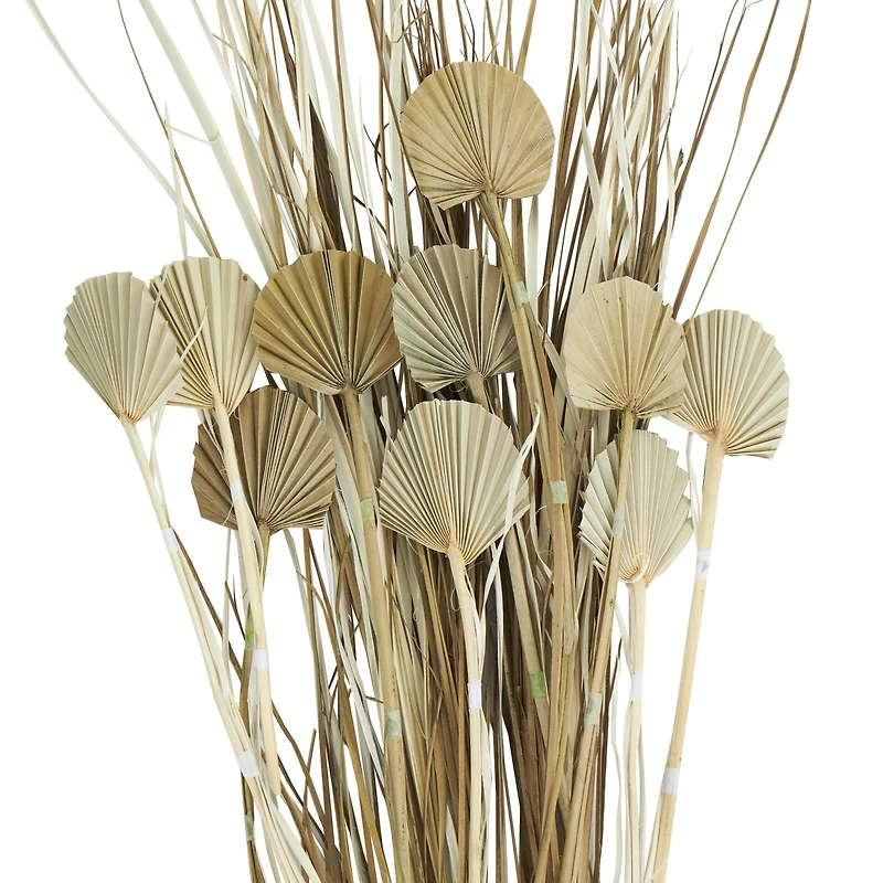 4.75ft. Brown Dried Plant Palm Leaf Natural Foliage with Grass