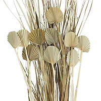 4.75ft. Brown Dried Plant Palm Leaf Natural Foliage with Grass