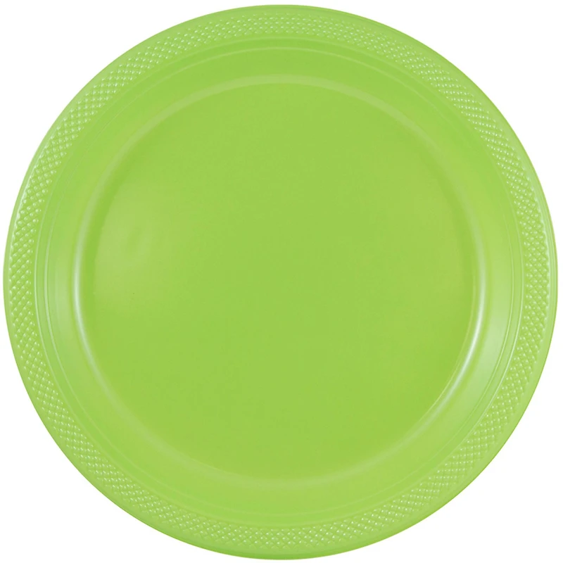 JAM Paper 9" Lime Green Plastic Party Plates, 20ct.