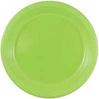 JAM Paper 9" Lime Green Plastic Party Plates, 20ct.