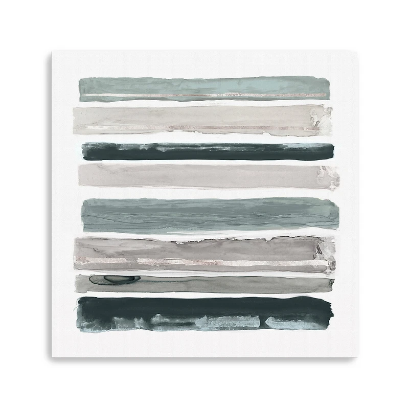 Teal Rothko’S Stripes I Canvas Giclee
