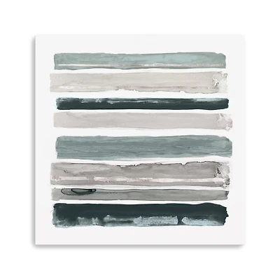 Teal Rothko’S Stripes I Canvas Giclee