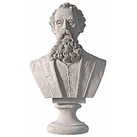 Design Toscano 30" Charles Dickens Sculptural Bust