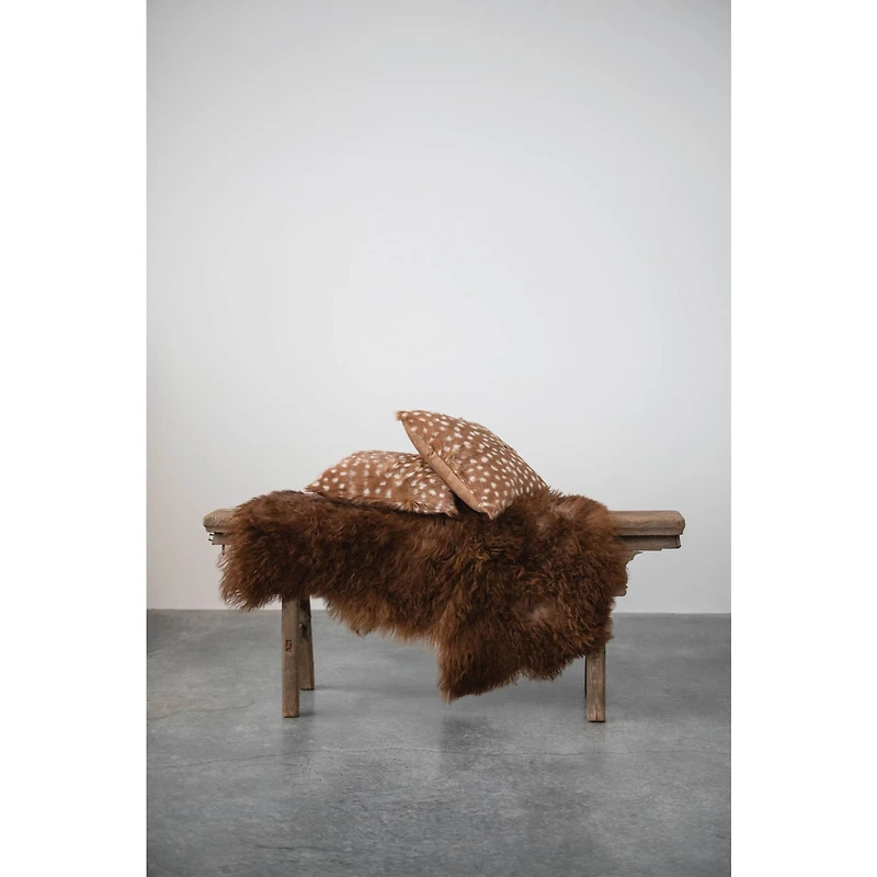 Hello Honey® 3ft. Natural Brown Fur Rug