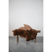 Hello Honey® 3ft. Natural Brown Fur Rug