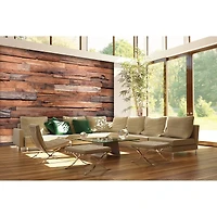 Ideal Décor Reclaimed Wood Wall Mural