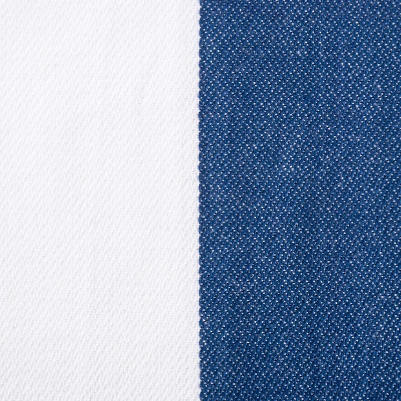 Navy/White Dobby Stripe Table Runner 18" x 72"