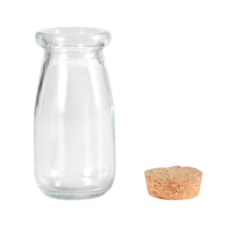 3.3oz. Clear Glass Bottle with Cork by Ashland®
