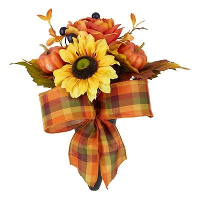 Orange & Yellow Sunflower Fall Remembrance Cone by Ashland