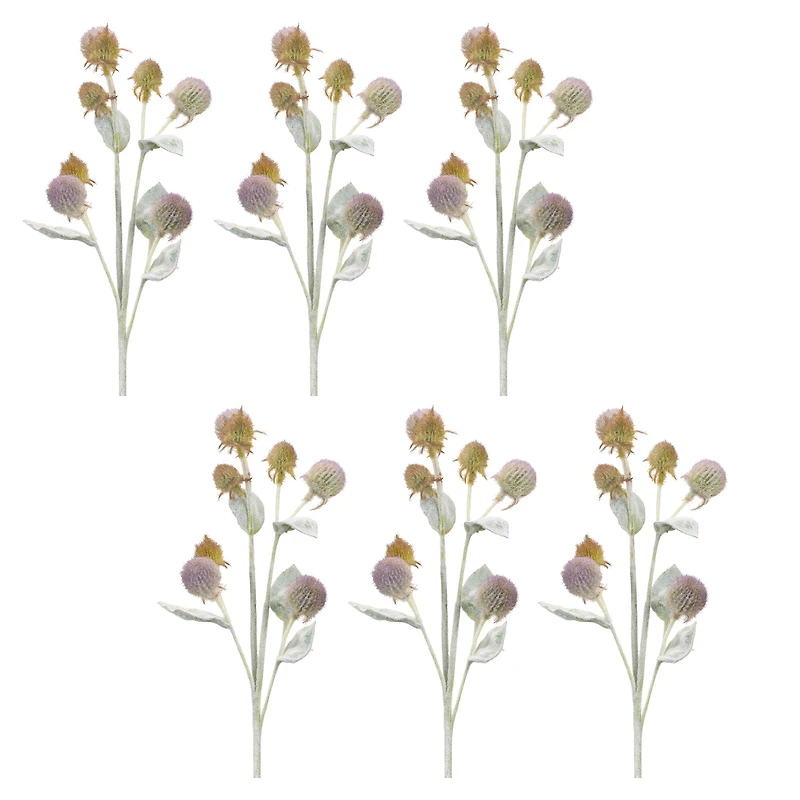 27.5" Thistle Foliage Sprays, 6ct.