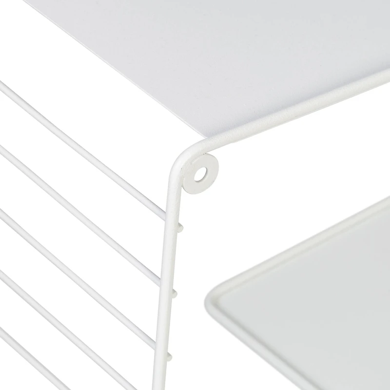 Honey Can Do White 3-Tier Floating Square Wall Shelf
