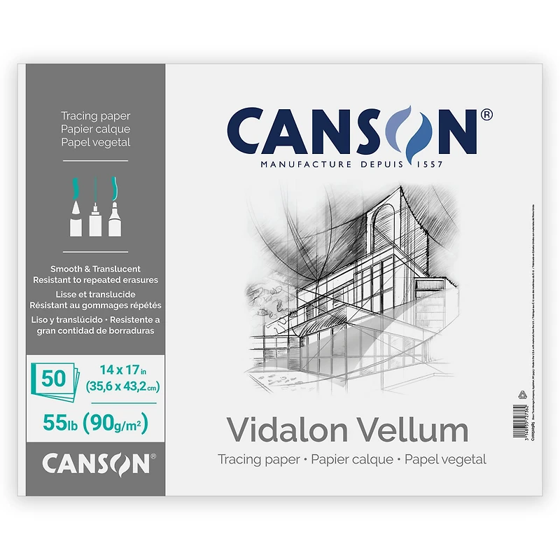 Canson® Artist Series Vidalon® Vellum Tracing Paper