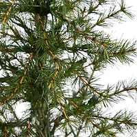 3ft. Pre-Lit Artificial Christmas Tree in Burlap Base, Clear LED Lights