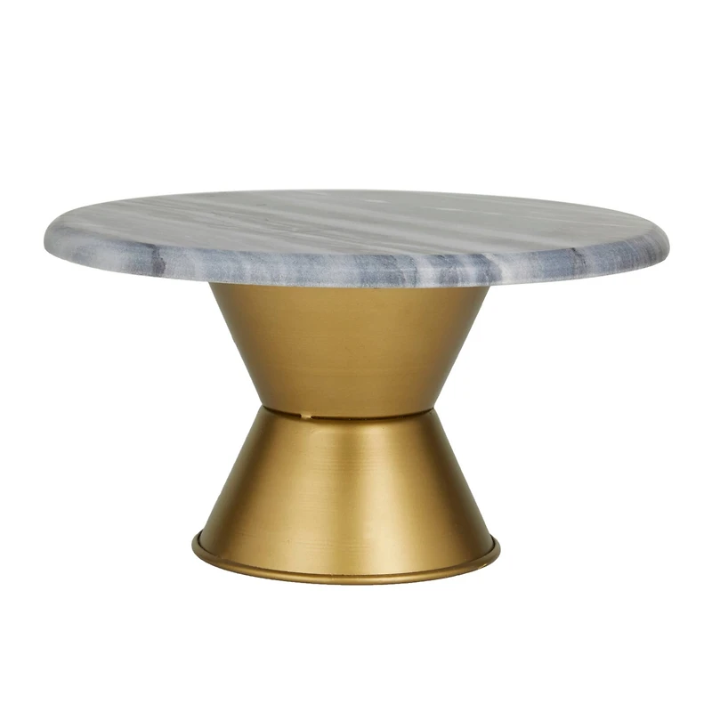 Grey Glam Cake Stand, 12" x 12" x 6"