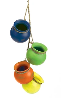 23" Fiesta Dangling Pots
