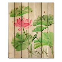 Designart - Lotus and Dragonfly
