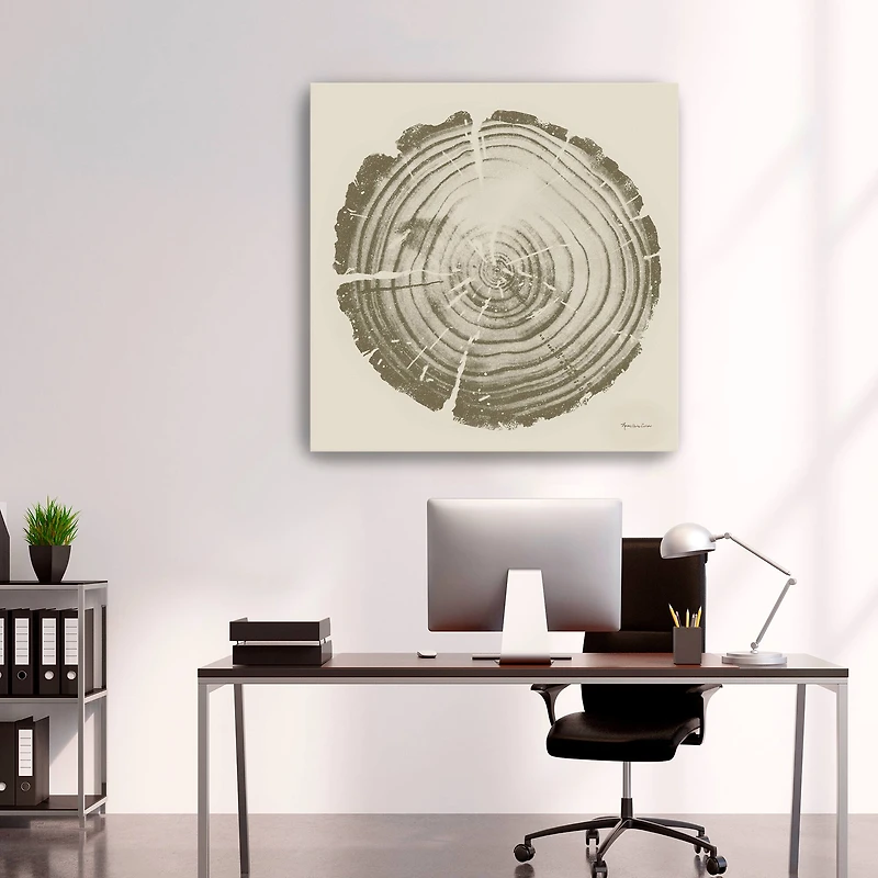 Tree Trunk Cream II Canvas Giclee