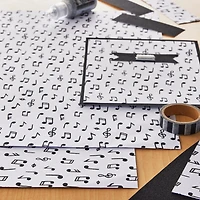 Foil Music Notes Paper by Recollections™, 12" x 12"
