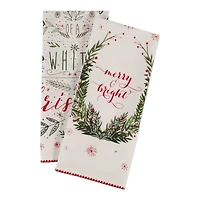 DII® Noel Printed Dishtowel Set