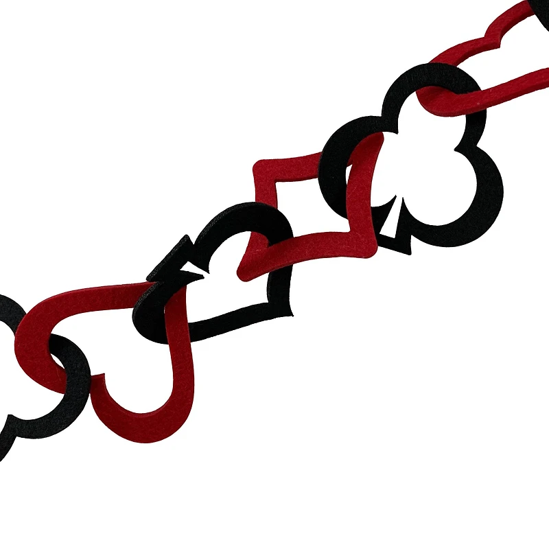 6ft. Red & Black Heart Garland by Ashland®