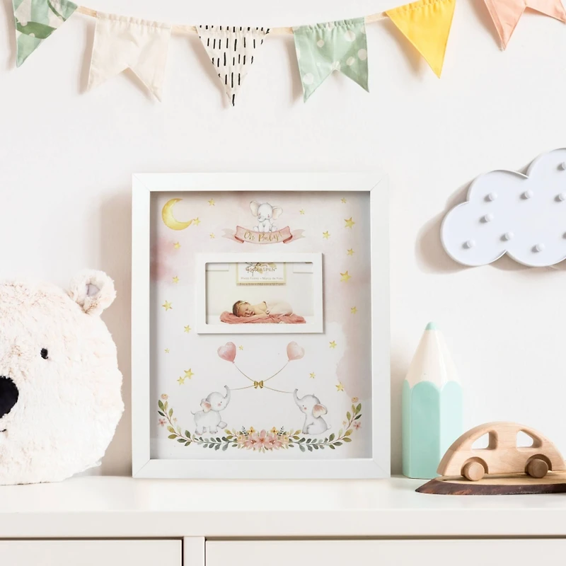 Kate Aspen® Pink Elephant Baby Shower Guest Book Alternative