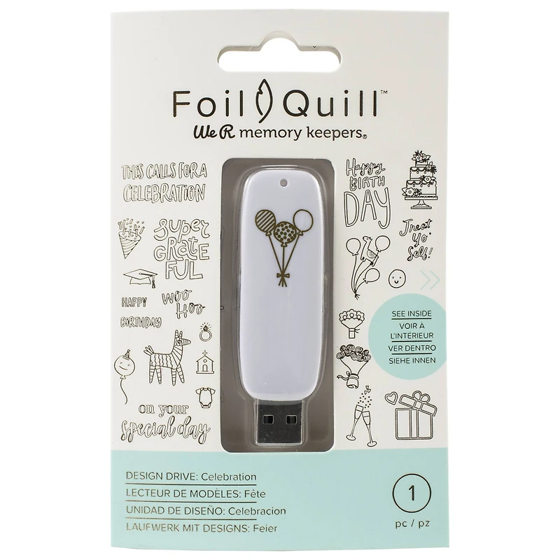 We R Memory Keepers® Foil Quill™ USB Artwork Drive-Celebration
