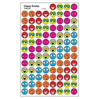 Trend Enterprises® superSpots® Happy Smiles Stickers, 6 Packs of 800ct.