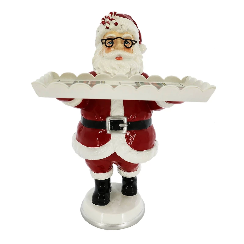 11.5" Santa Holding a Tray Tabletop Décor by Ashland®