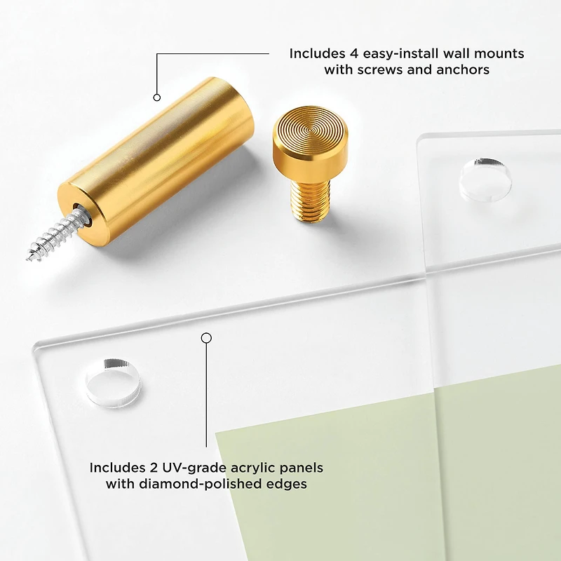 Wexel Art Mondrian 23" Double Panel Wallscape Set