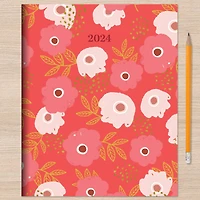 TF Publishing Medium 2024 Poppies Monthly Planner