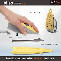 oliso M2Pro Butterscotch Mini Project Iron with Solemate™ Silicone Trivet