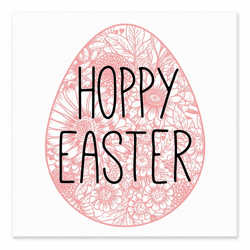 Hoppy Easter Egg Tabletop Canvas Art 