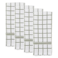 DII® Artichoke Windowpane Terry Dishtowels, 4ct.