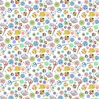Springs Creative Buttons Toss Cotton Fabric