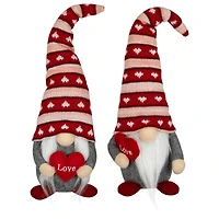 15" Valentine's Day Girl & Boy Love Heart Gnomes Set